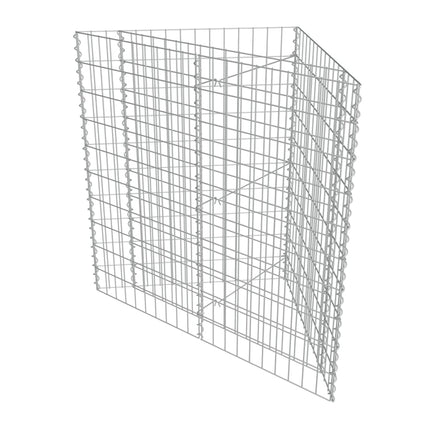 gabion-højbed 75x75x100 cm galvaniseret stål