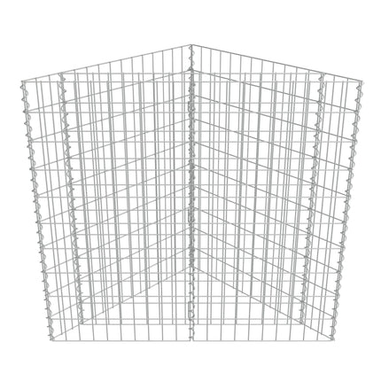 gabion-højbed 75x75x100 cm galvaniseret stål