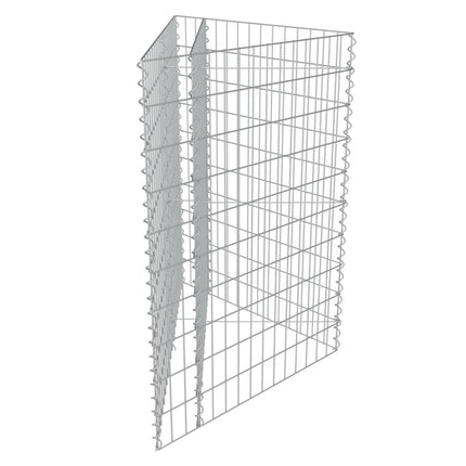 gabion-højbed 75x75x100 cm galvaniseret stål