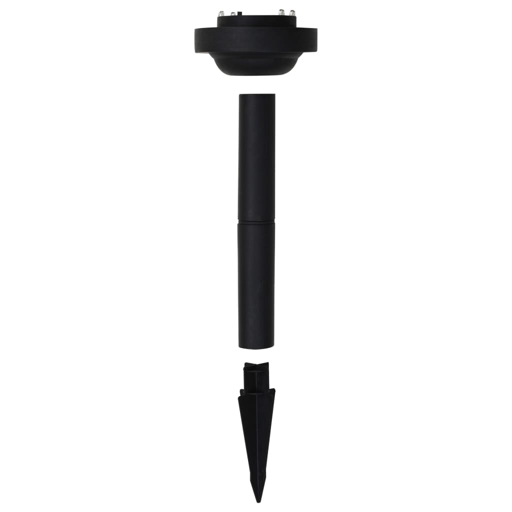 LED-solcellelamper 2 stk. 30 cm rund RGB-farver