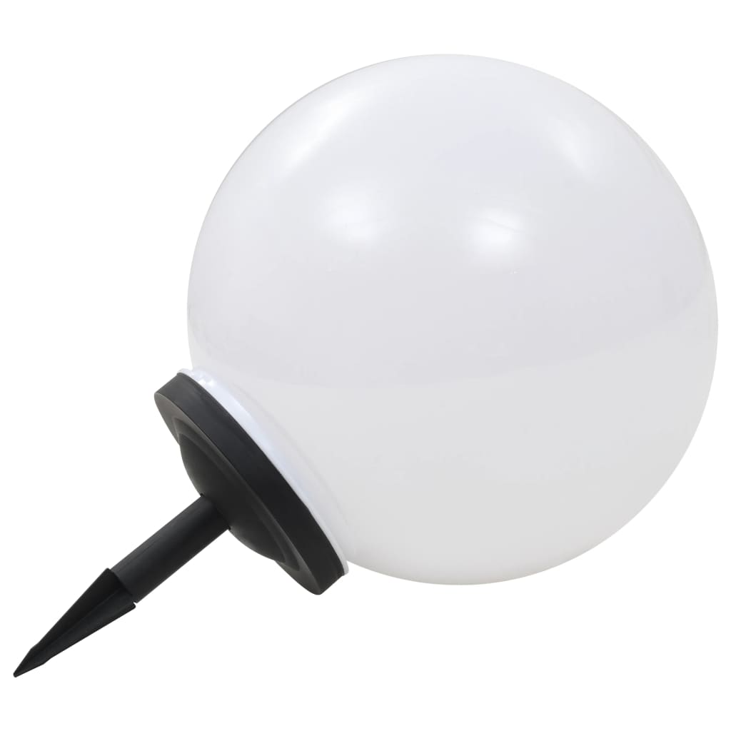 LED-solcellelampe 40 cm rund RGB-farver