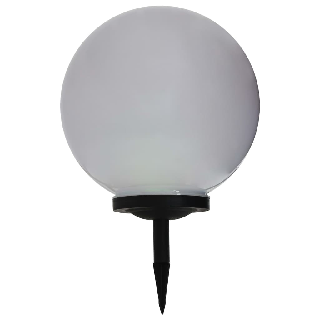 LED-solcellelampe 40 cm rund RGB-farver