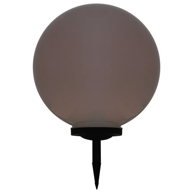 LED-solcellelampe 50 cm rund RGB-farver