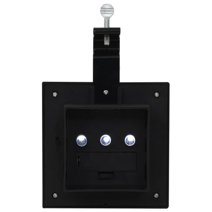 LED-solcellelamper 6 stk. 12 cm firkantet sort