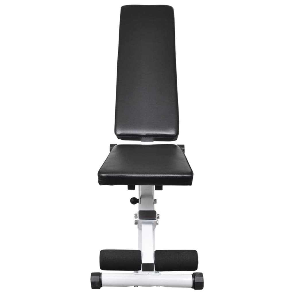 træningsbænk med vægtstang- og håndvægtsæt 60,5 kg