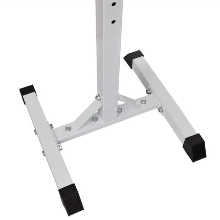 vægtstang- og squat-stativ med vægtstang- og håndvægtsæt 60,5kg