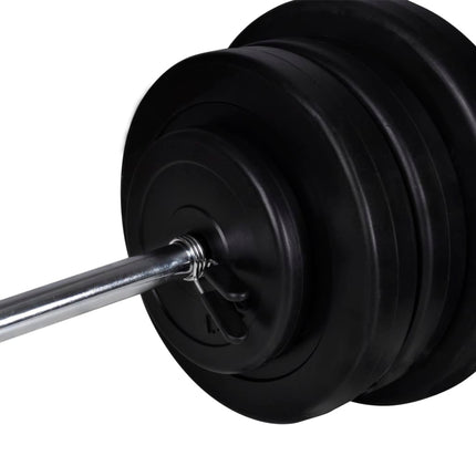 styrketårn med vægtstang- og håndvægtsæt 60,5 kg