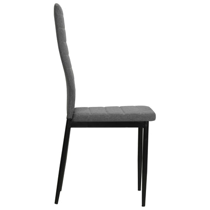 spisebordsstole 6 stk. stof lysegrå
