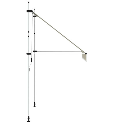 foldemarkise med manuel betjening 200 cm cremefarvet
