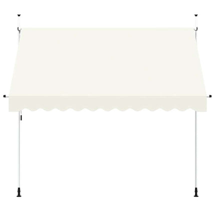 foldemarkise med manuel betjening 300 cm cremefarvet