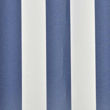udskiftningsdug til markise 350x250 cm polyester blå og hvid