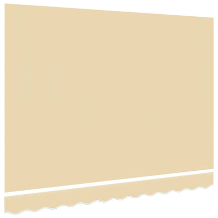 udskiftningsdug til markise 350x250 cm polyester cremefarvet