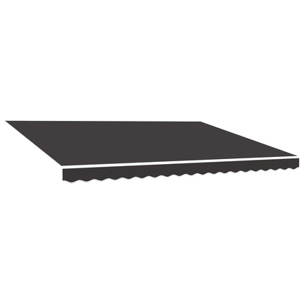 udskiftningsdug til markise 500x300 cm polyester grå