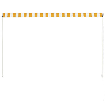 foldemarkise 200x150 cm gul og hvid