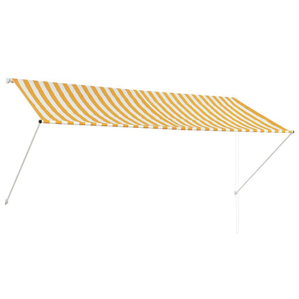 foldemarkise 300x150 cm gul og hvid
