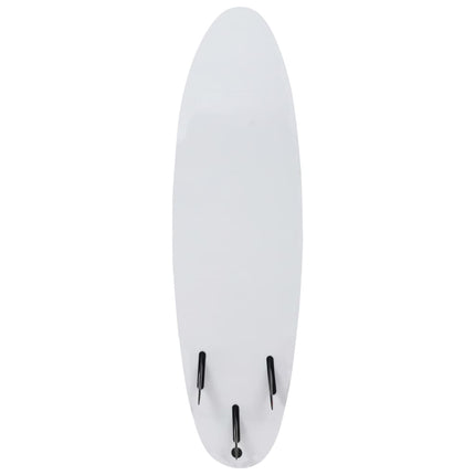 surfboard 170 cm blå og cremefarvet