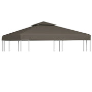 pavillontopdække i 2 lag 3x3 m 310 g/m² gråbrun