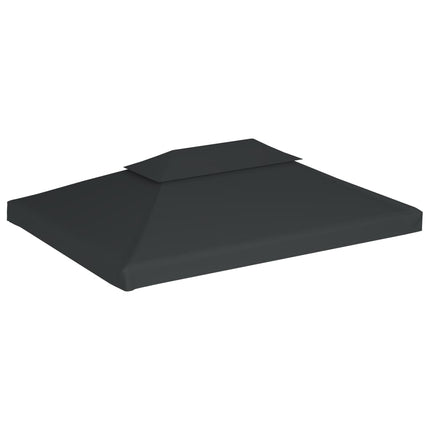pavillontopdække i 2 lag 310 g/m² 4x3 m antracitgrå