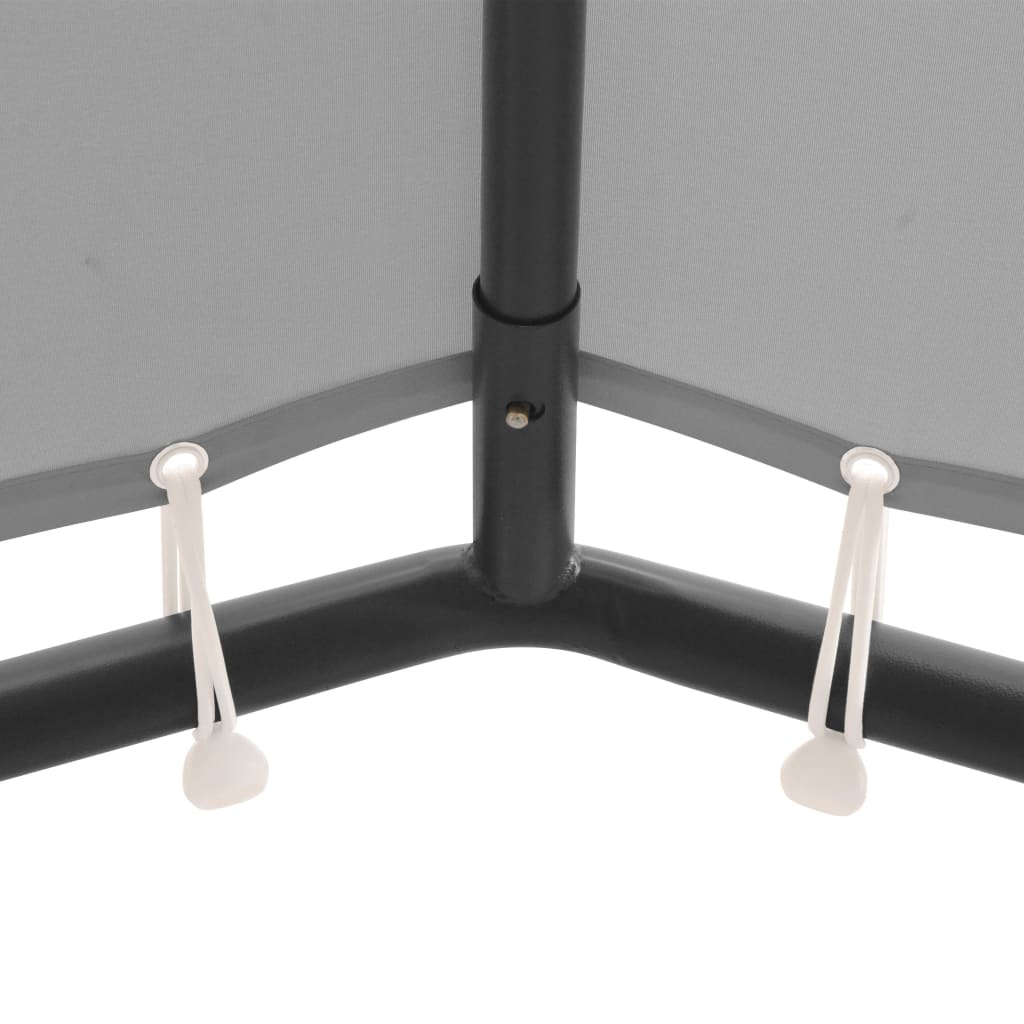 pavillon 4x4 m antracitgrå