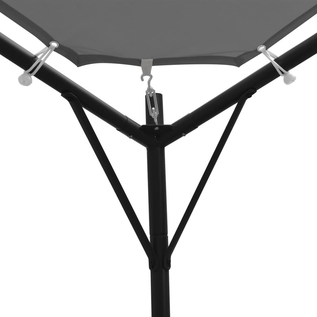 pavillon 4x4 m antracitgrå