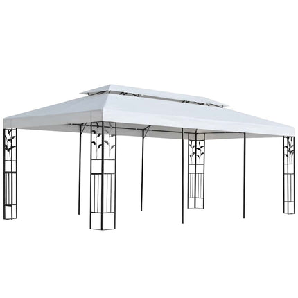 Pavillondug Hvid 300 x 600 cm Polyester