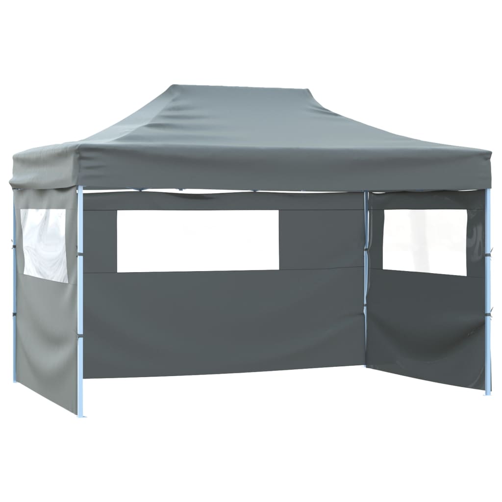 Foldbart Telt Med 3 Sidevægge 431x291x315 Cm Antracitgrå - Vidaxl