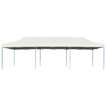 foldbart pop op-festtelt 3x9 m cremefarvet