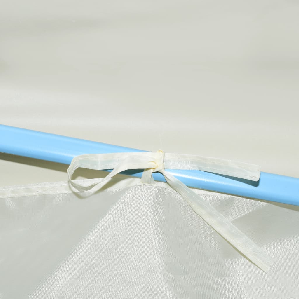 foldbart pop op-festtelt 3x9 m cremefarvet