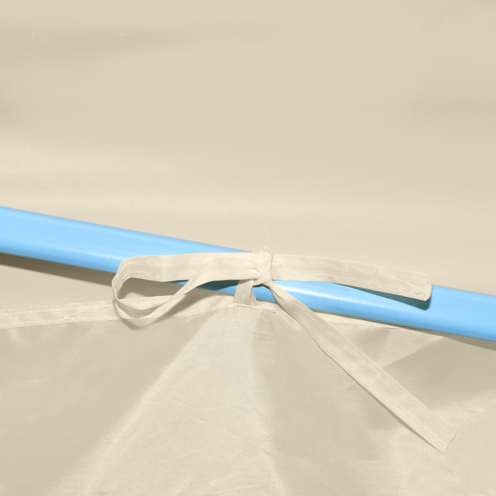 foldbart pop op-festtelt med 8 sidevægge 870x291x315 cm cremefarvet