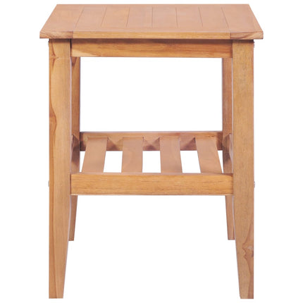 sofabord 40 x 40 x 50 cm firkantet massivt teaktræ