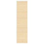 gulvtæppe 80x300 cm bambus naturfarvet