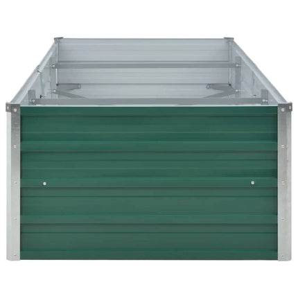 forhøjet plantekasse 240x80x45 cm galvaniseret stål grøn