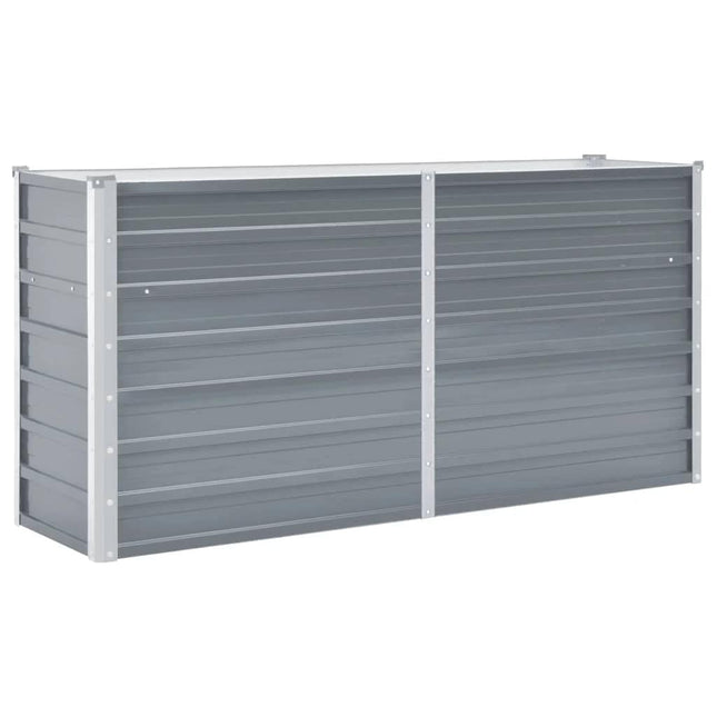 højbed 160x40x77 cm galvaniseret stål grå
