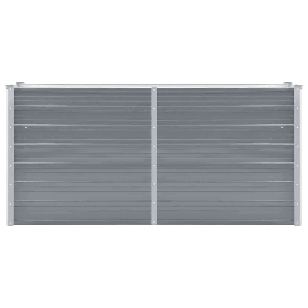 højbed 160x40x77 cm galvaniseret stål grå