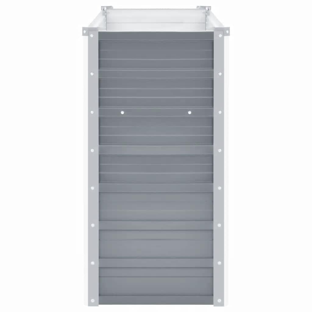 højbed 160x40x77 cm galvaniseret stål grå