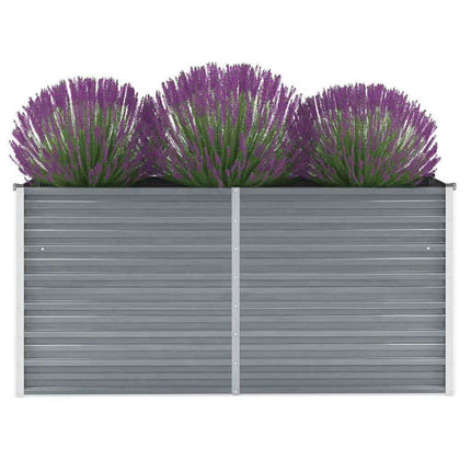 højbed 160x40x77 cm galvaniseret stål grå