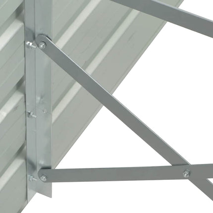 forhøjet plantekasse 100x40x77 cm galvaniseret stål grøn