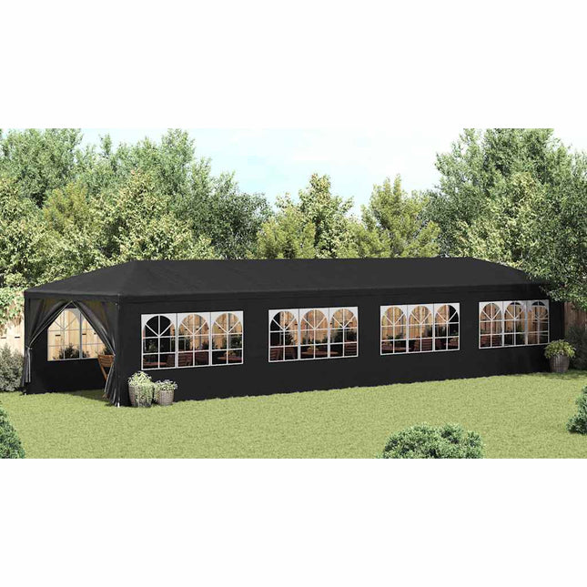 festtelt 3 x 12 m antracitgrå