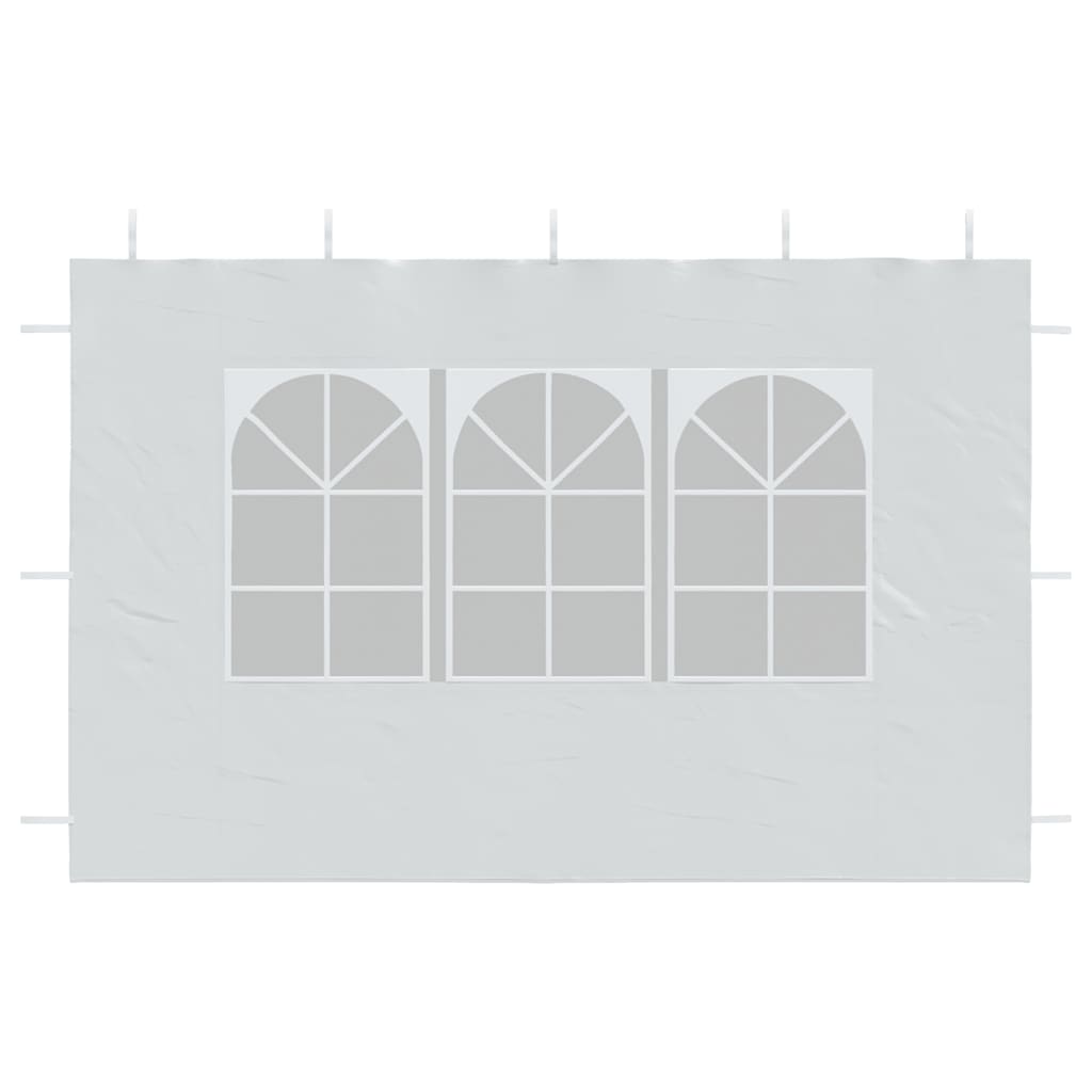 vægge til festtelt 2 stk. med vindue PE hvid