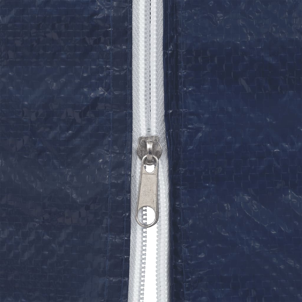 sidevægge til festtelt 2 stk. med lynlås PE blå