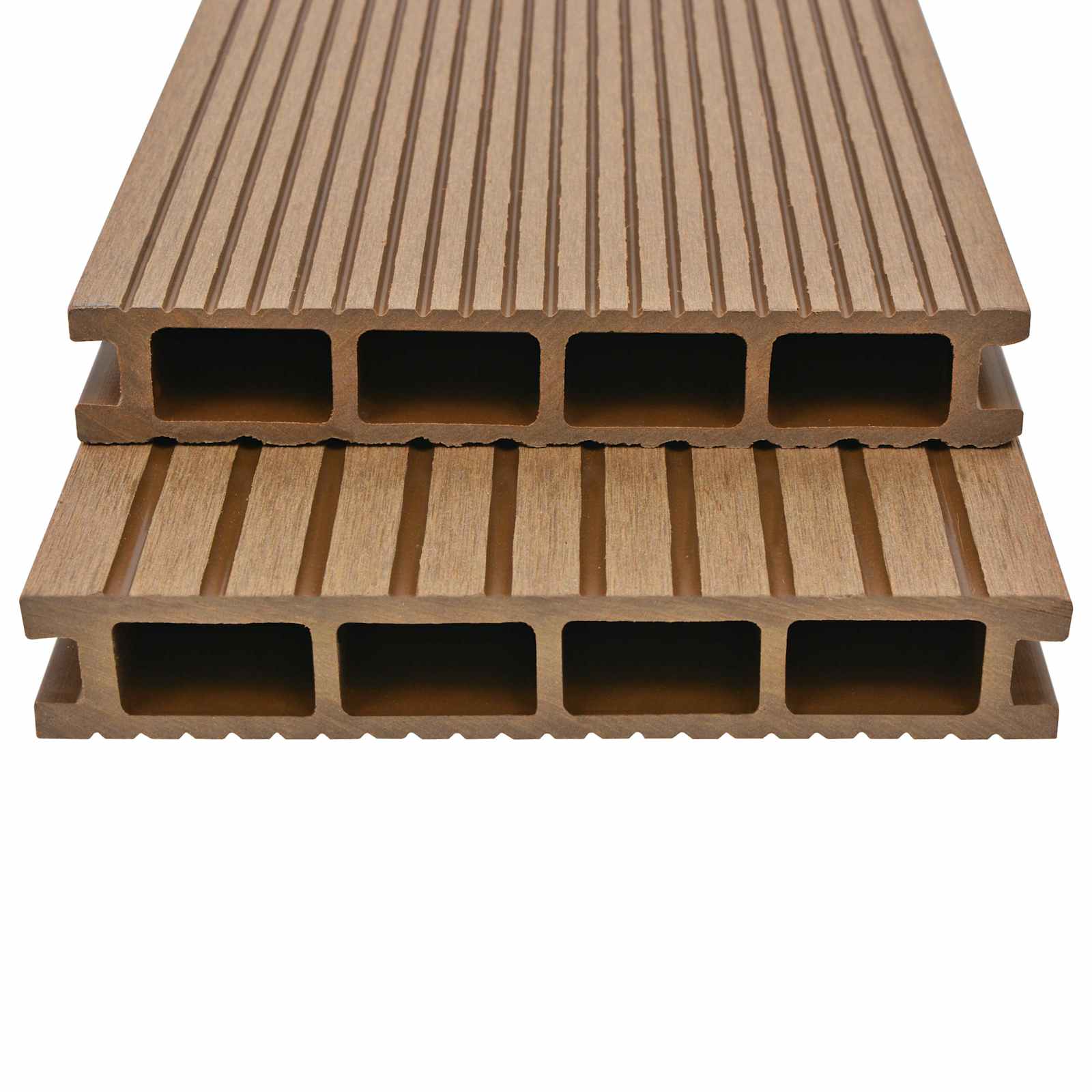 Dækbræt 6 pcs Teaktræ WPC