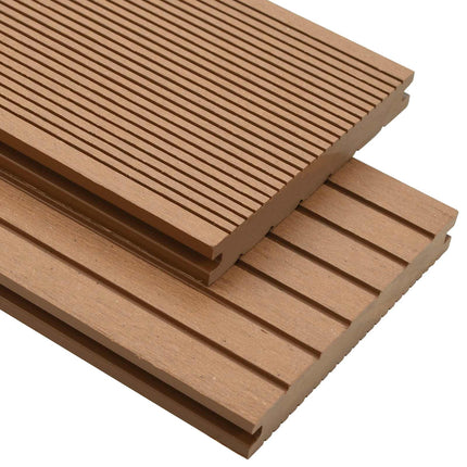 Dækbræt 6 pcs Teaktræ WPC