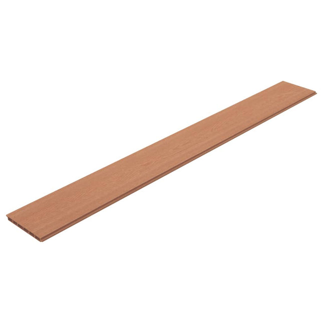 hegnsbrædder erstatning 9 stk. WPC 170 cm brun