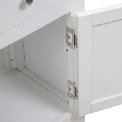 skænk 90x33,5x83 cm massivt egetræ