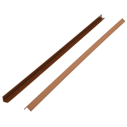 terrassevinkellister 5 stk. WPC 170 cm lysebrun