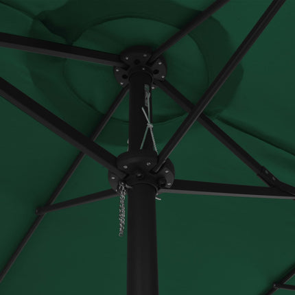 parasol med aluminiumsstang 460x270 cm grøn