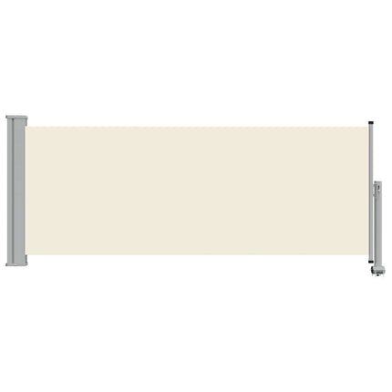 sammenrullelig sidemarkise 100 x 300 cm cremefarvet