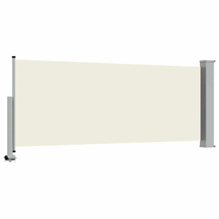 sammenrullelig sidemarkise 100 x 300 cm cremefarvet