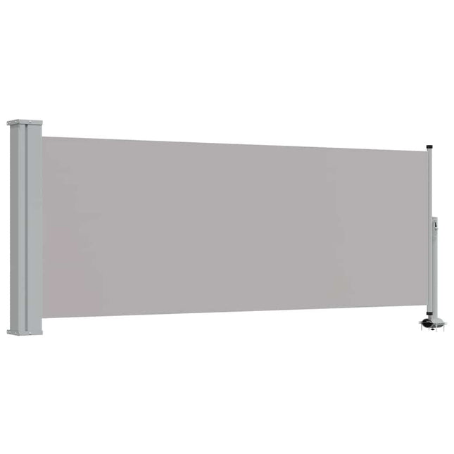 sammenrullelig sidemarkise til terrassen 100x300 cm grå