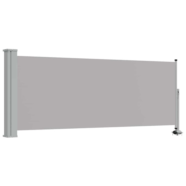 sammenrullelig sidemarkise til terrassen 100x300 cm grå